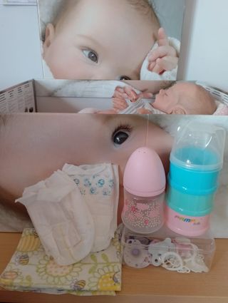 👶🏻Muñeca bebé reborn + accesorios 🍼