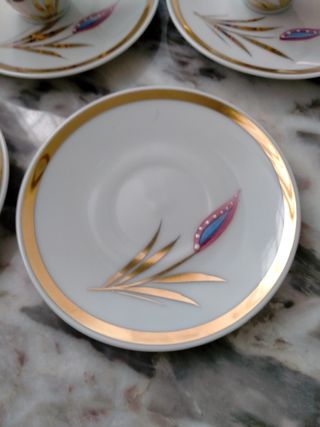 Juego de cafe antiguo de porcelana