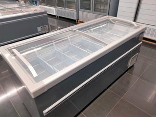 Telfer congelador Isla puertas de cristal 186.5cm