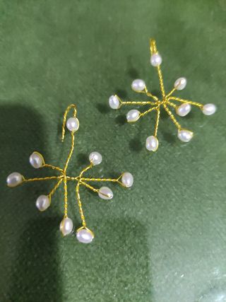 Pendientes de bolitas de cristal