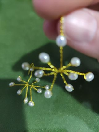 Pendientes de bolitas de cristal