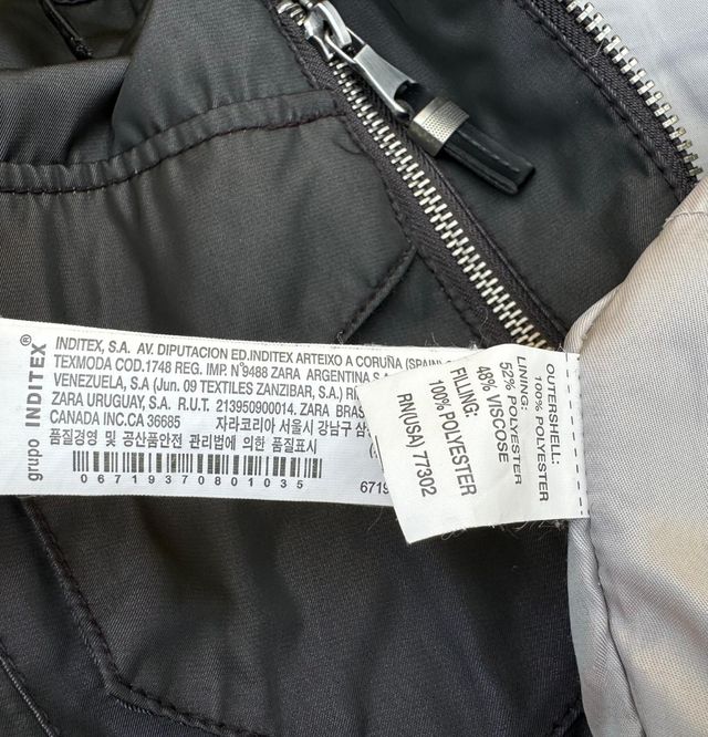 Cazadora ZARA hombre