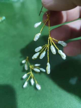 Pendientes bisutería de perlas lo era