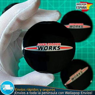 X4 Emblemas Mini Cooper 56mm Pegatinas Tapacubos