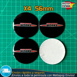 X4 Emblemas Mini Cooper 56mm Pegatinas Tapacubos