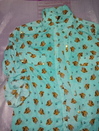 Blusa mujer tigres con dorado