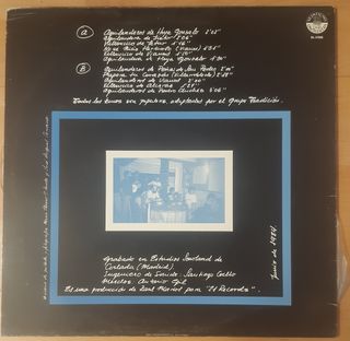 Grupo tradición por Navidad. Disco vinil