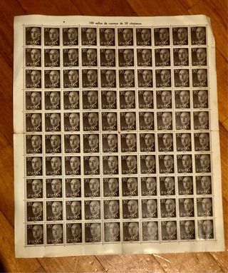 100 sellos de Franco