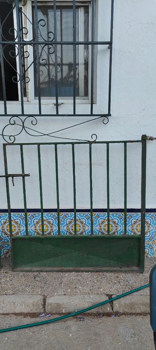 Puerta garaje hierro 2 hojas 