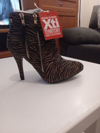 Botin de mujer de piel 