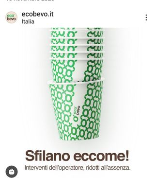 Bicchieri ecobevo reciclabili 4 oz