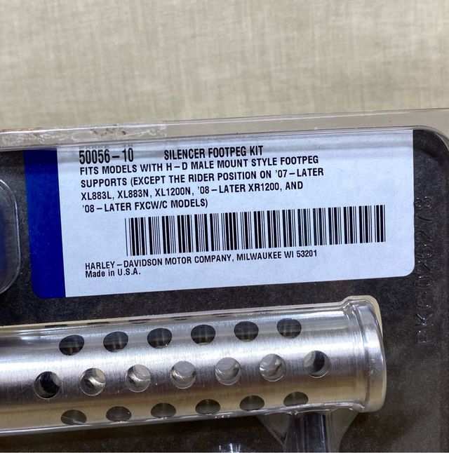 Reposapiés Harley Davidson Silenciador