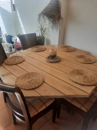 Mesa de comedor (SOLO MESA) tablero marino  160€