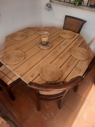 Mesa de comedor (SOLO MESA) tablero marino  160€