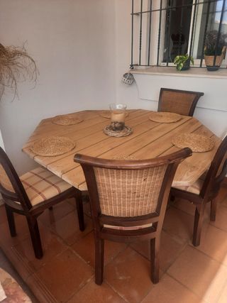 Mesa de comedor (SOLO MESA) tablero marino  160€