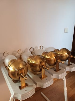 4 Apliques pared Quinqué