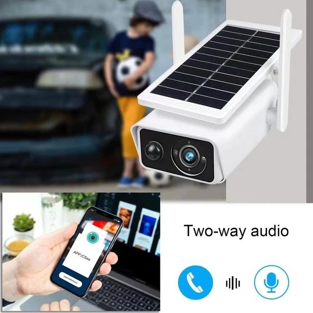 Cámara Solar inalámbrica de 3MP, videocámara IP🔐✅