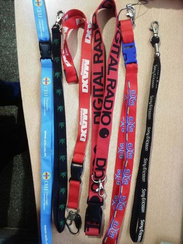 Collares 7 para colgar llaves, llaveros etc