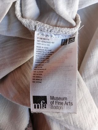 Camiseta Uniqlo Japón Museum fine arts Boston