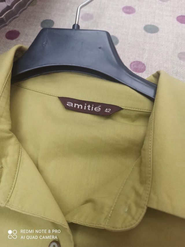 Camisa AMITIÉ mujer color pistacho