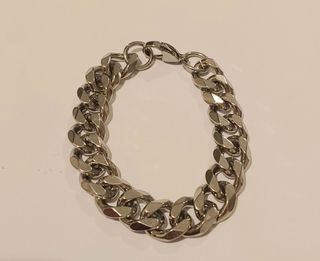Pulsera de eslabón grueso de acero inoxidable