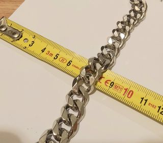 Pulsera de eslabón grueso de acero inoxidable