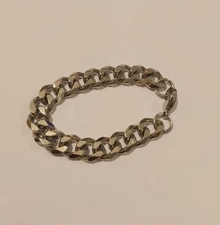 Pulsera de eslabón grueso de acero inoxidable