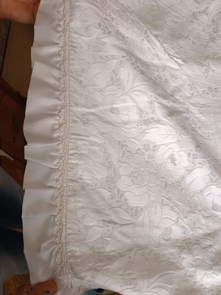 Coperta letto matrimoniale bianca