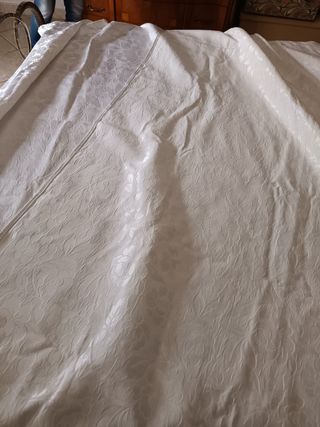 Coperta letto matrimoniale bianca