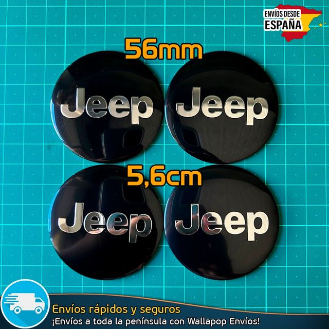 X4 Emblemas Jeep 56mm Pegatinas Tapacubos Llantas