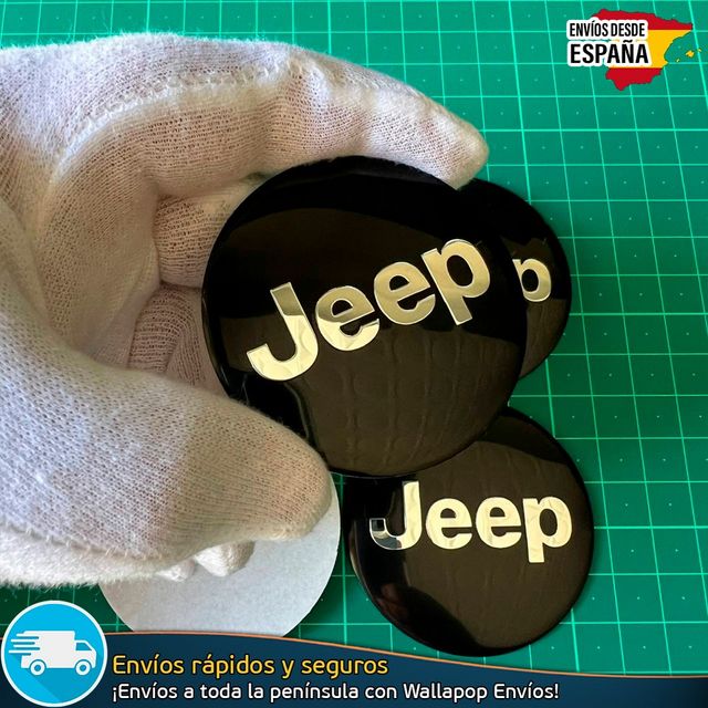 X4 Emblemas Jeep 56mm Pegatinas Tapacubos Llantas