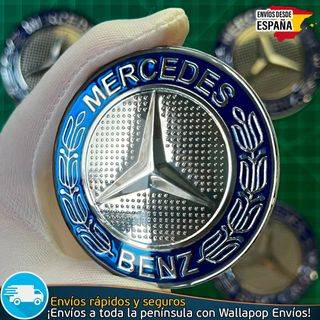 X4 Emblemas Mercedes Benz 65mm Pegatinas Tapacubos