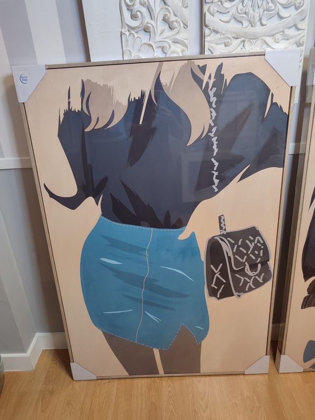 🆕 2 Cuadros Mujer Escandinavo