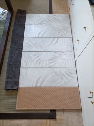 3m2 de revestimiento italiano con hojas tropicales