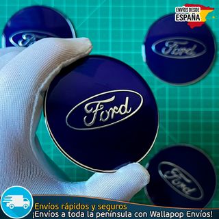 X4 Pegatinas Ford 65mm Emblemas Tapacubos Llantas