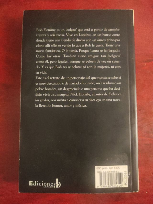 ALTA FIDELIDAD de Nick Hornby