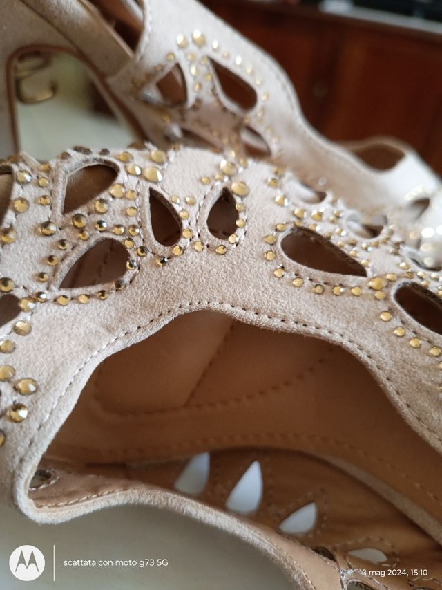 Sandali tacco plateau