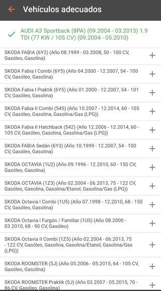 Pastillas freno delanteras Audi Seat Volkswagen 