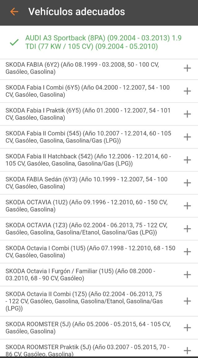 Pastillas freno delanteras Audi Seat Volkswagen