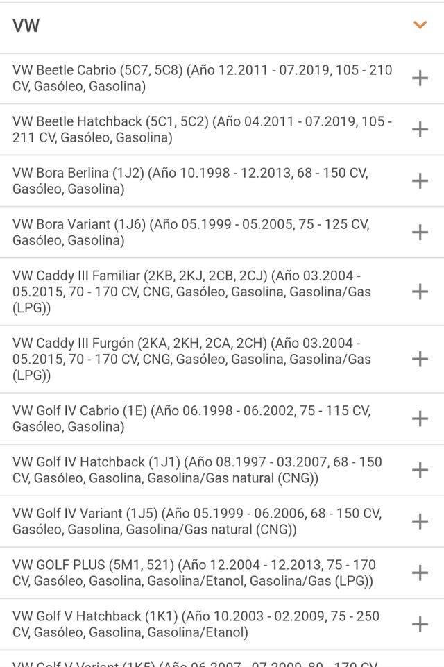 Pastillas freno delanteras Audi Seat Volkswagen