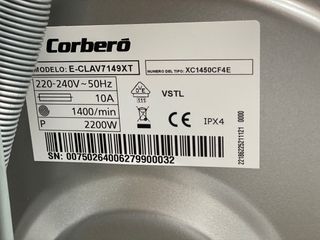 LAVADORA 7KG INOX💫 CORBERO💫 NUEVA CON TARA