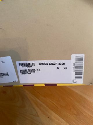 Chancla Gucci x Adidas Transparente