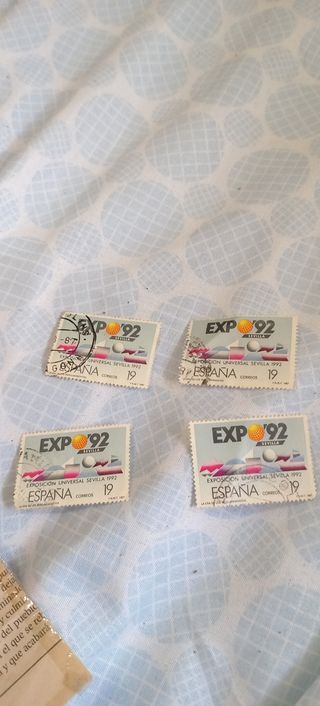 Sellos antiguos de pesetas