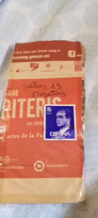 Sellos antiguos de pesetas