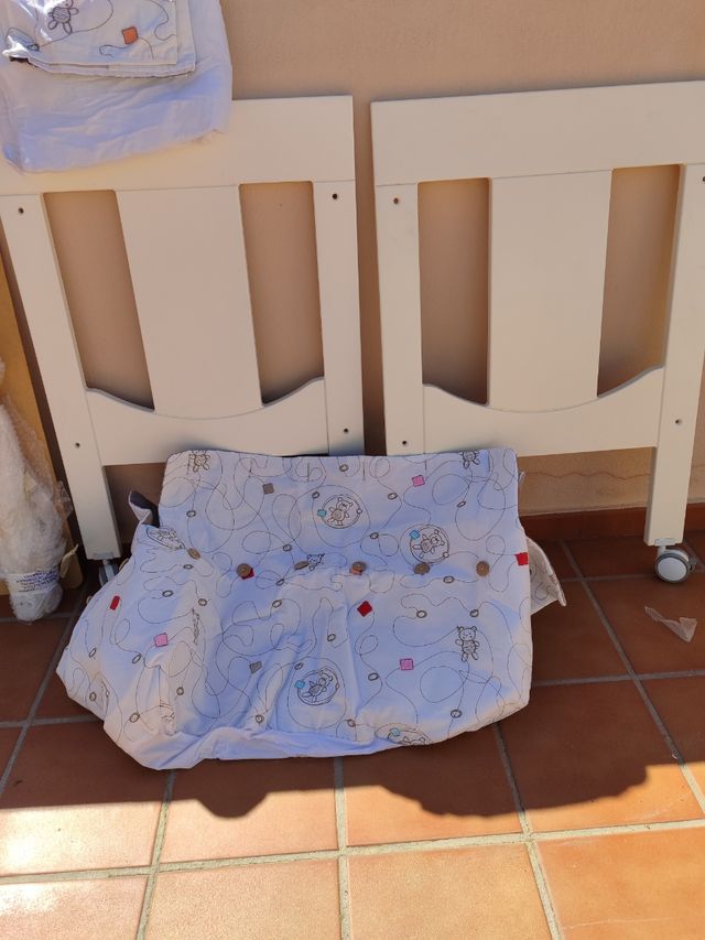 Mini cuna blanca elegante