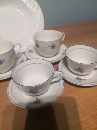 Plato relieve y 2 tu y yo para café con