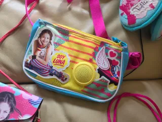 Set auricolari cuffie capello borsa zaino bambina