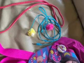 Set auricolari cuffie capello borsa zaino bambina