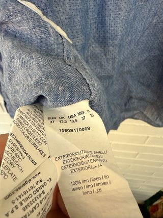 Camisa 100% lino EL GANSO talla 37