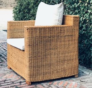 Conjunto muebles de terraza de ratan natural